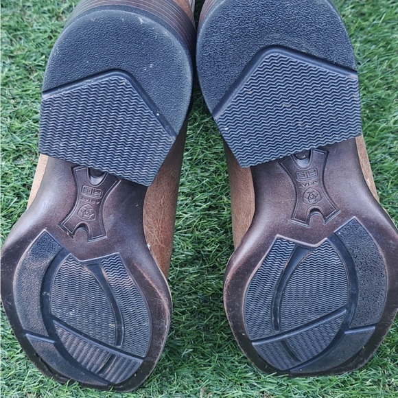 Ariat Men's Rawly Ultra Leather Cowboy Boot in Barrel Brown/Orro Brown. Size 11D - Picture 9 of 9